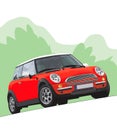 Mini Cooper Illustration Royalty Free Stock Photo