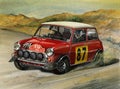 Mini Cooper S Monte Carlo Rally 1964 Royalty Free Stock Photo