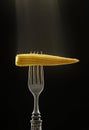 mini corn on a fork