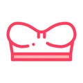 Mini Corset Bra Icon Vector Outline Illustration Royalty Free Stock Photo