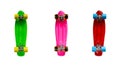 Mini cruiser fish skateboards Royalty Free Stock Photo