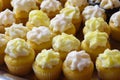 Mini Cupcakes with Frosting on Top Royalty Free Stock Photo