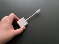 Mini display port to DVI adapter