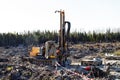 Mini-drilling rig on crawler track