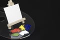 Mini Easel and blank white canvas