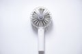 Mini electric fan with handle isolated on white background Royalty Free Stock Photo