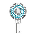 A Mini Electric Portable Fan for icon, symbol, element, print materials, logo and ect. Flat Design Style, cartoon Royalty Free Stock Photo