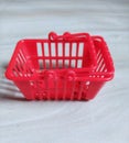 Mini empty red basket