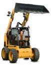 Mini excavator with driver