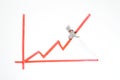 Mini figure climbing ascending graph