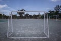 Mini football goalposts and court