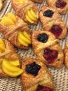 Mini fresh Danish pastry