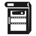 Mini fridge icon, simple style Royalty Free Stock Photo