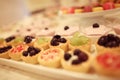 Mini fruit tarts Royalty Free Stock Photo