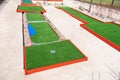 mini golf court at cruise ship deck Royalty Free Stock Photo