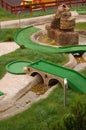 Mini-golf field Royalty Free Stock Photo