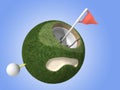 Mini Golf Planet Royalty Free Stock Photo