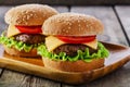 Mini hamburger Royalty Free Stock Photo