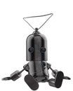 Mini iron robot in a white background Royalty Free Stock Photo