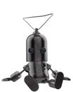 Mini iron robot in a white background