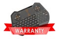 Mini keyboard warranty concept. 3D rendering