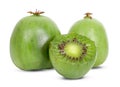 Mini kiwi baby fruit on white background Royalty Free Stock Photo