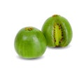Mini kiwiberry isolated on white background Royalty Free Stock Photo