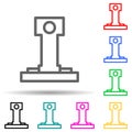 mini lighthouse multi color style icon. Simple thin line, outline vector of web icons for ui and ux, website or mobile application Royalty Free Stock Photo