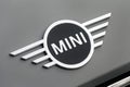 Mini logo on Mini car Royalty Free Stock Photo
