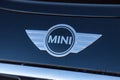 Mini logo on a Mini car Royalty Free Stock Photo