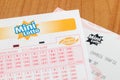 Mini Lotto lottery ticket from Polish Lotto Royalty Free Stock Photo