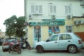 Mini Market Broken Front Sign - Luanda, Angola Royalty Free Stock Photo