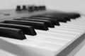 Mini midi keyboard controller Royalty Free Stock Photo