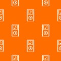 Mini MP3 portable player pattern seamless Royalty Free Stock Photo