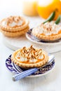 Mini orange curd tartlets Royalty Free Stock Photo