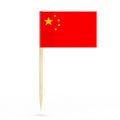 Mini Paper China Pointer Flag. 3d Rendering