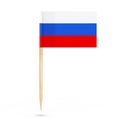 Mini Paper Russia Pointer Flag. 3d Rendering