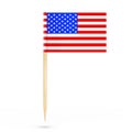 Mini Paper USA Pointer Flag. 3d Rendering