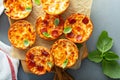 Mini pepperoni and cheese pizzas