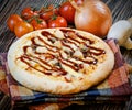 Mini pizza chicken BBQ