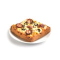 Mini pizza in Korean style Royalty Free Stock Photo