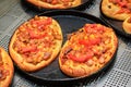 Mini pizzas Royalty Free Stock Photo