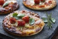 Mini pizzas Royalty Free Stock Photo