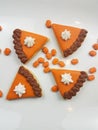 Mini pumpkin pie sugar cookies