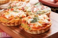 Mini quiche lorraine Royalty Free Stock Photo