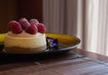 Mini raspberry cheesecake Royalty Free Stock Photo