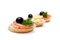 Mini sandwiches Royalty Free Stock Photo