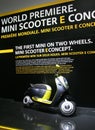 Mini Scooter E Concept at Paris Motor Show Royalty Free Stock Photo