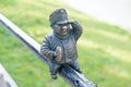 Mini sculpture of soldier Svejk in Uzhgorod