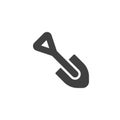 Mini shovel vector icon